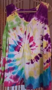 Woman Within tie dye swing tank